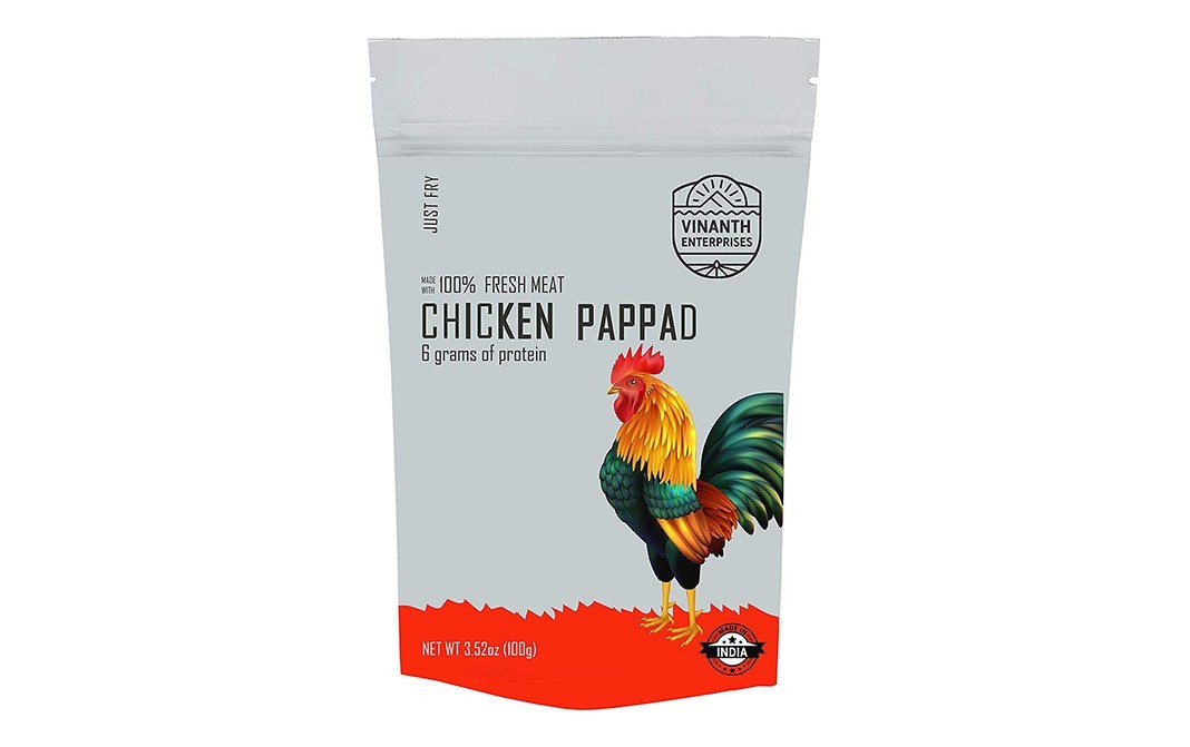 Vinanth Enterprises Chicken Pappad    Pack  100 grams
